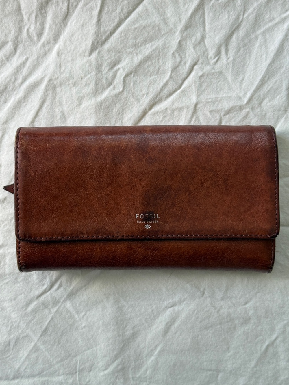 Vintage Leather Fossil Issue No 1954 Wallet